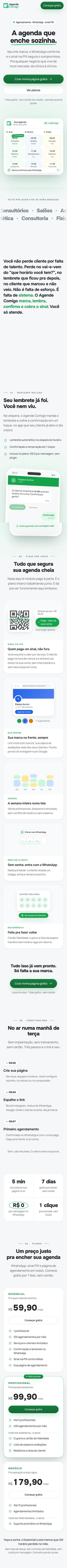 Agende Comigo no celular