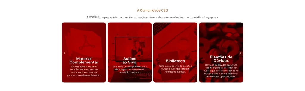 Trecho 1 da página Comunidade CEO Digital