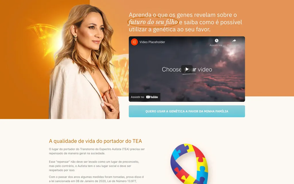 Primeira tela da página Thaís Cidália